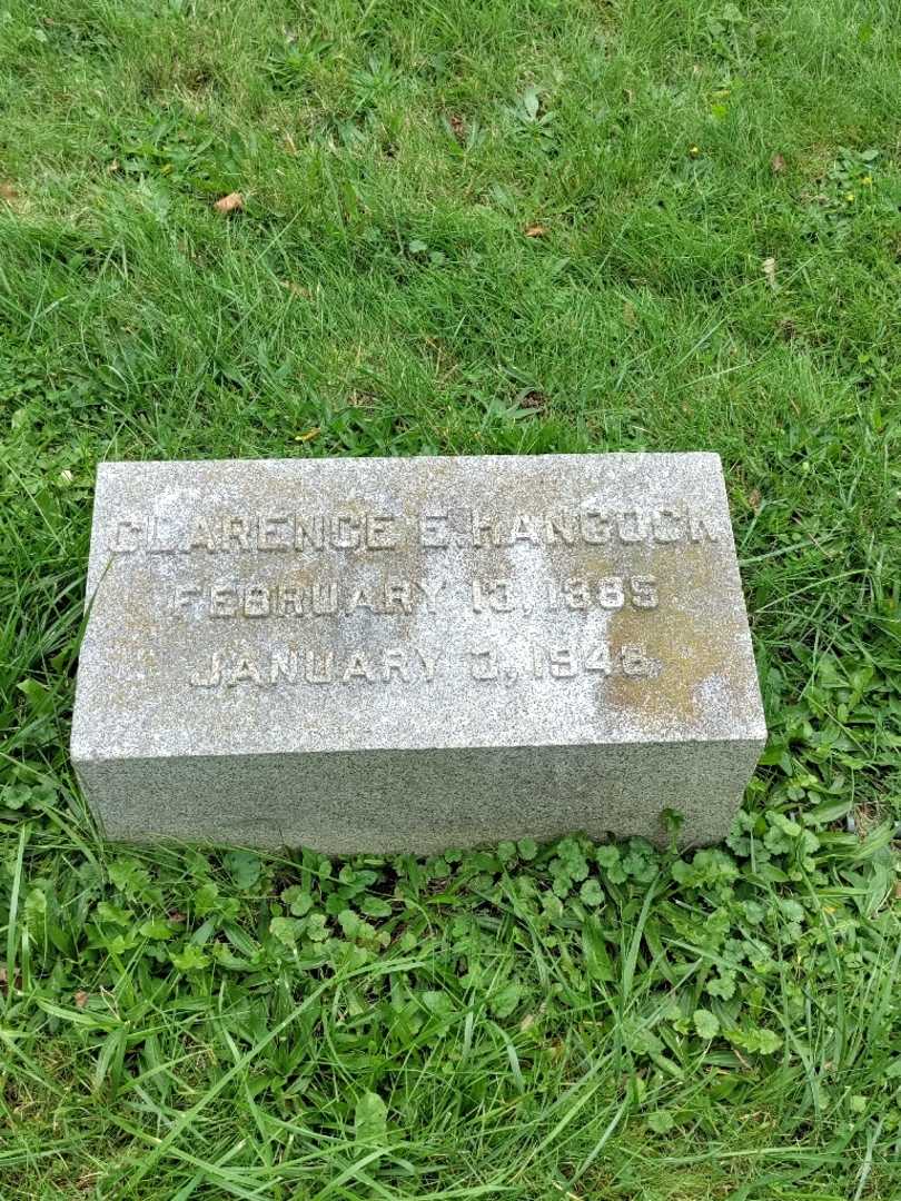 Clarence E. Hancock's grave. Photo 3