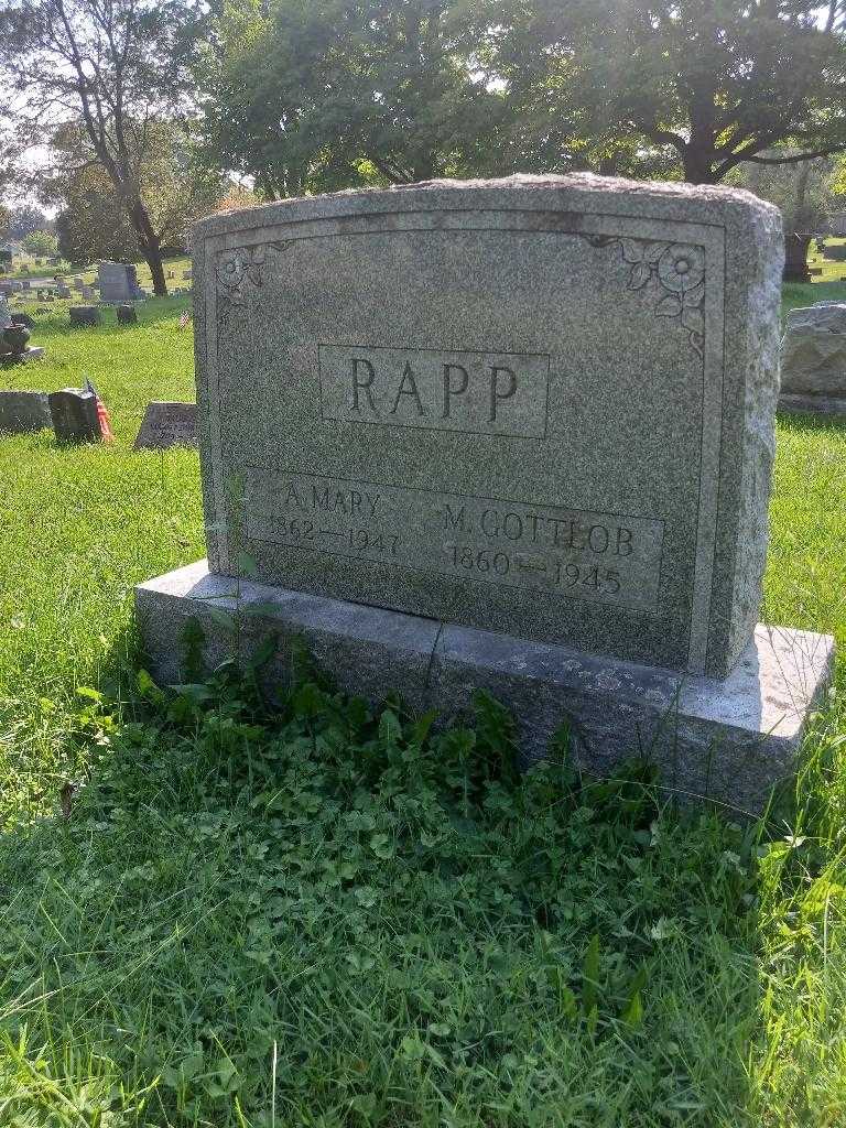 Anna Mary Rapp's grave. Photo 2