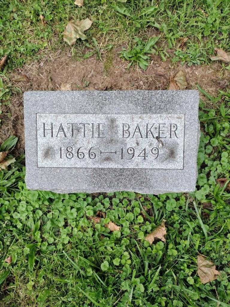 Hattie Baker's grave. Photo 3