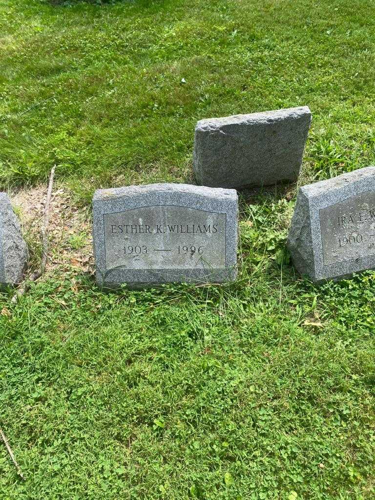 Esther Klein Williams's grave. Photo 2