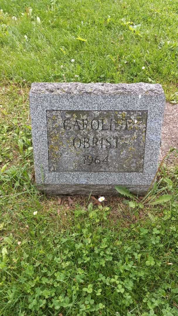 Caroline Obrist's grave. Photo 4