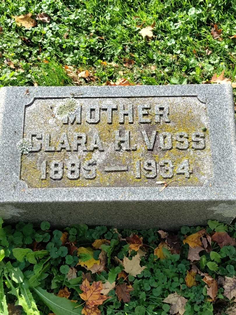 Clara H. Voss's grave. Photo 3