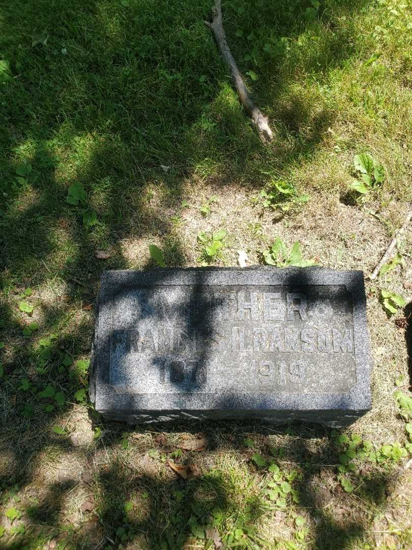 Francis H. Ransom's grave. Photo 2