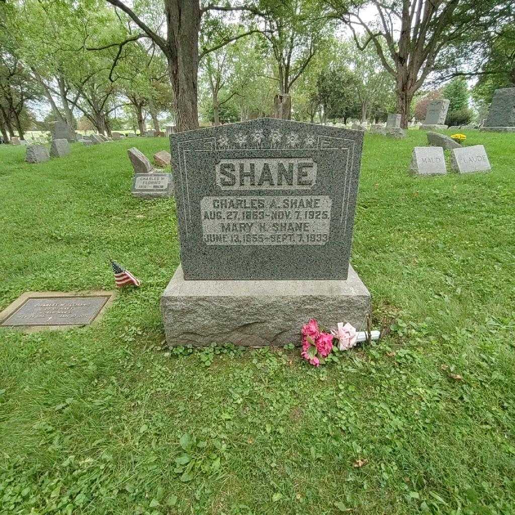 Charles A. Shane's grave. Photo 1