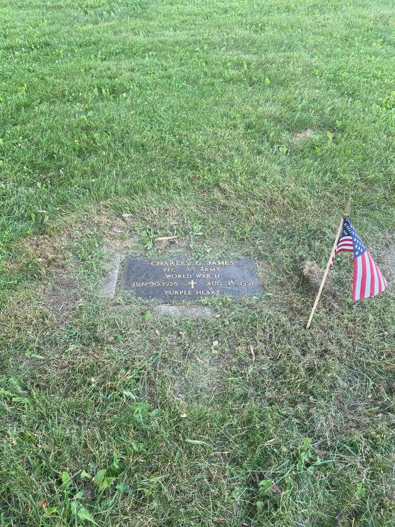 Charles G. James's grave. Photo 2