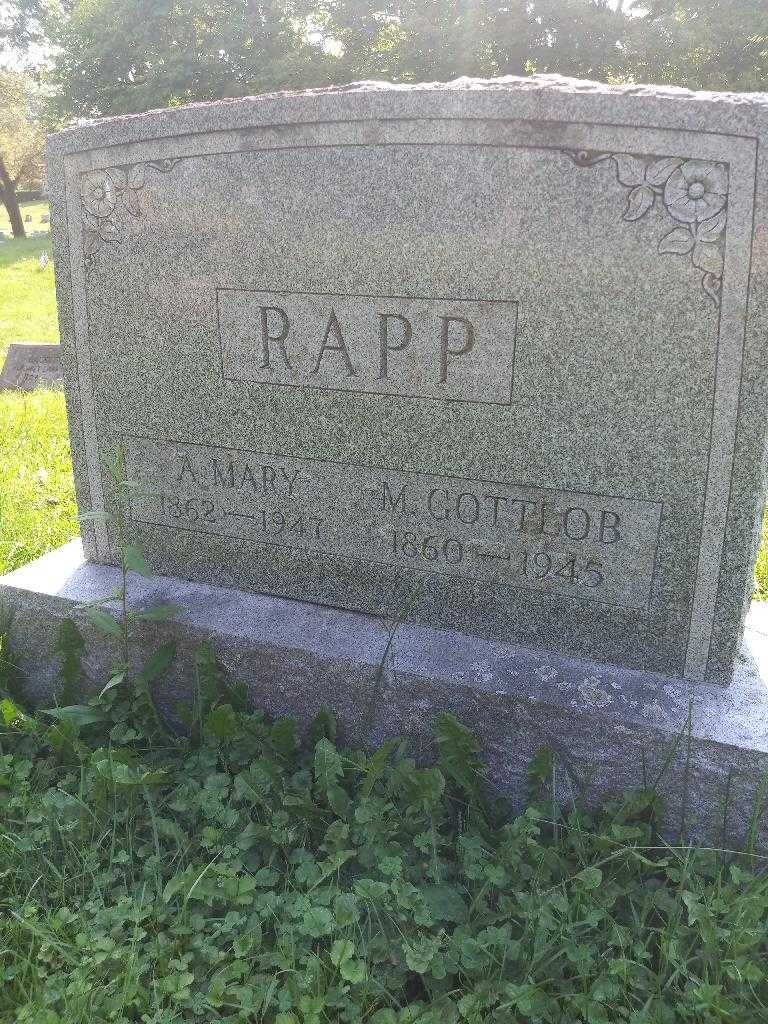 Anna Mary Rapp's grave. Photo 3