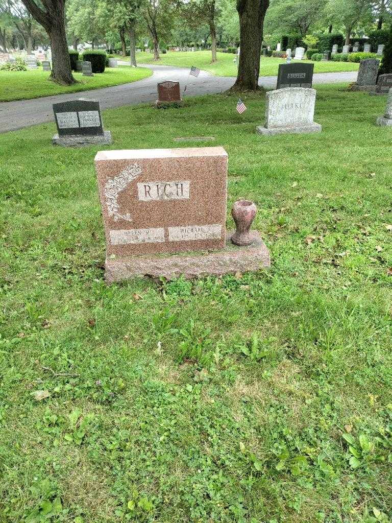 Helen M. Rich's grave. Photo 1