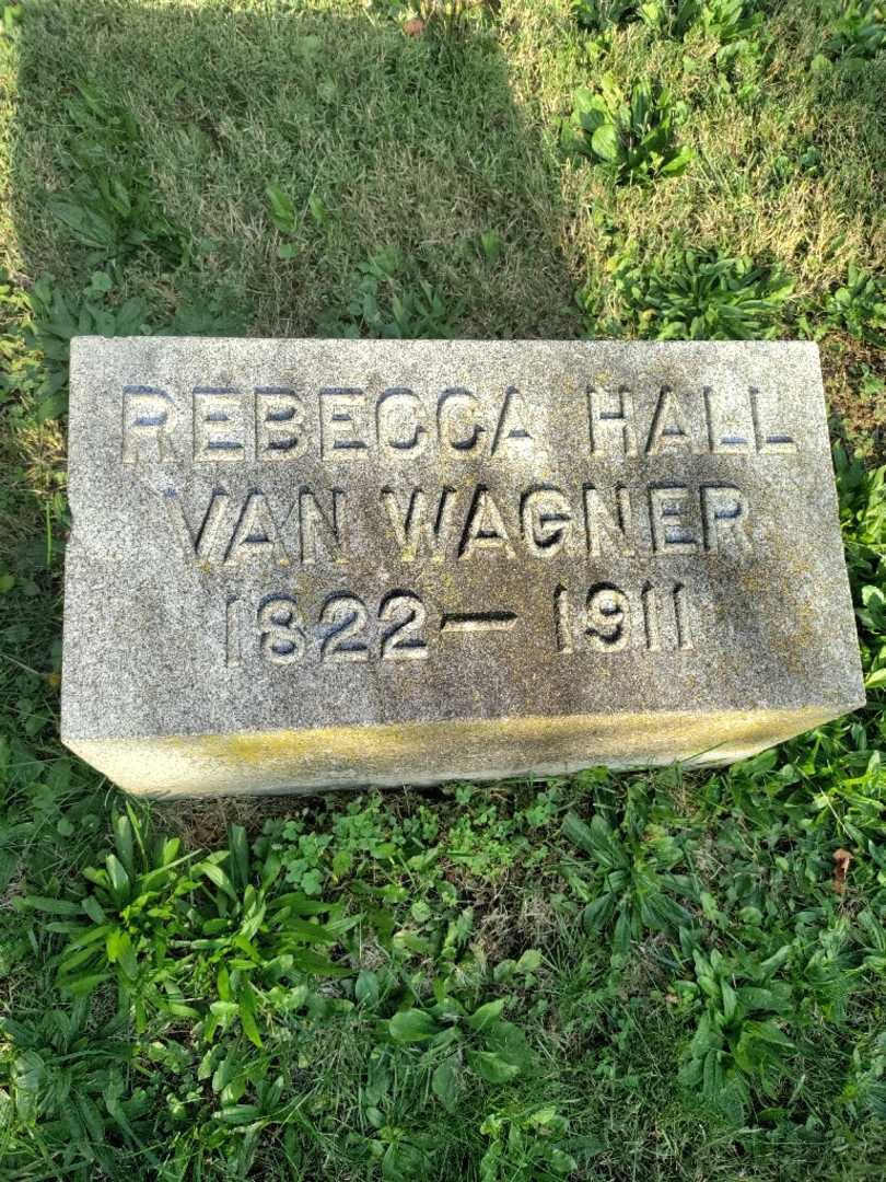Rebecca Hall Van Wagner's grave. Photo 3