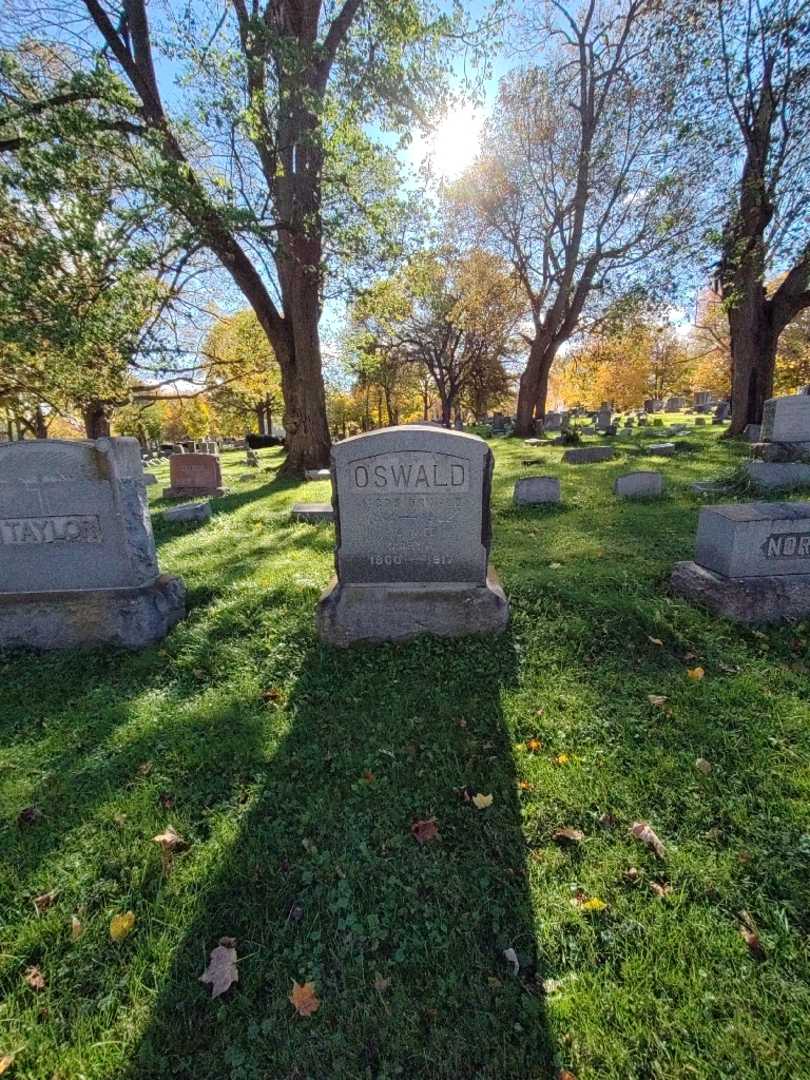 Mary A. Oswald's grave. Photo 1