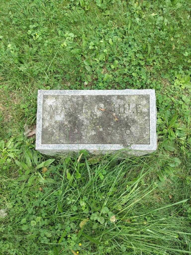 Matie G. Hile's grave. Photo 1