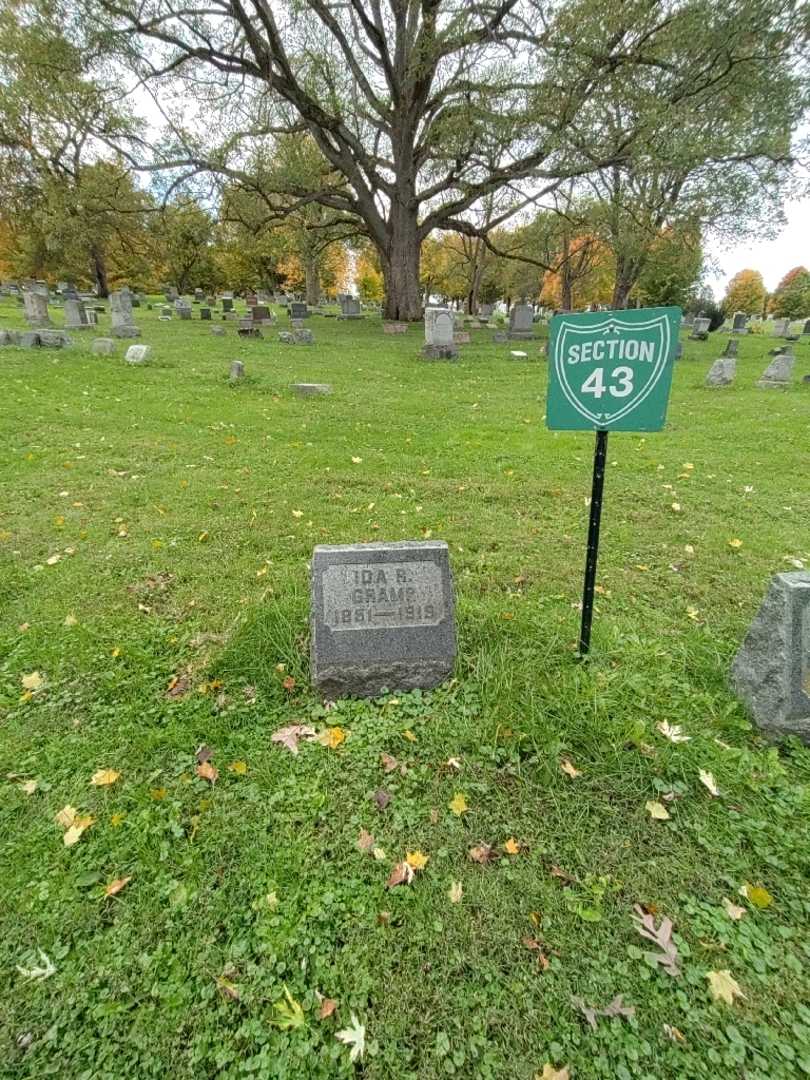 Ida R. Gramp's grave. Photo 1