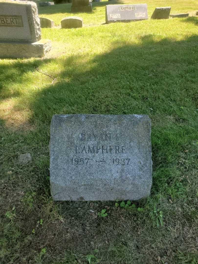 Bryan F. Lamphere's grave. Photo 2