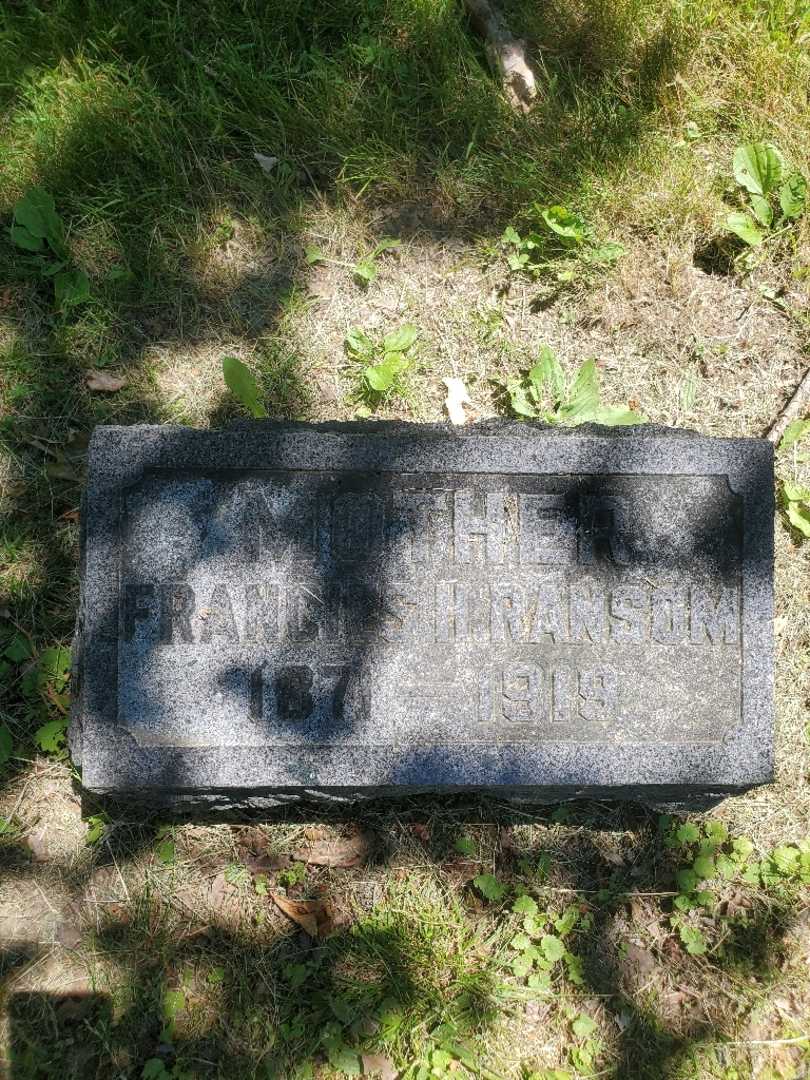 Francis H. Ransom's grave. Photo 3