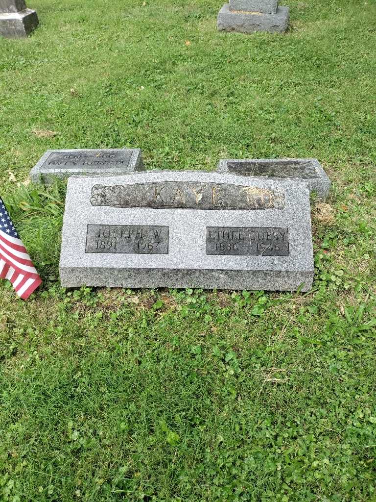 Joseph W. Kaye's grave. Photo 2