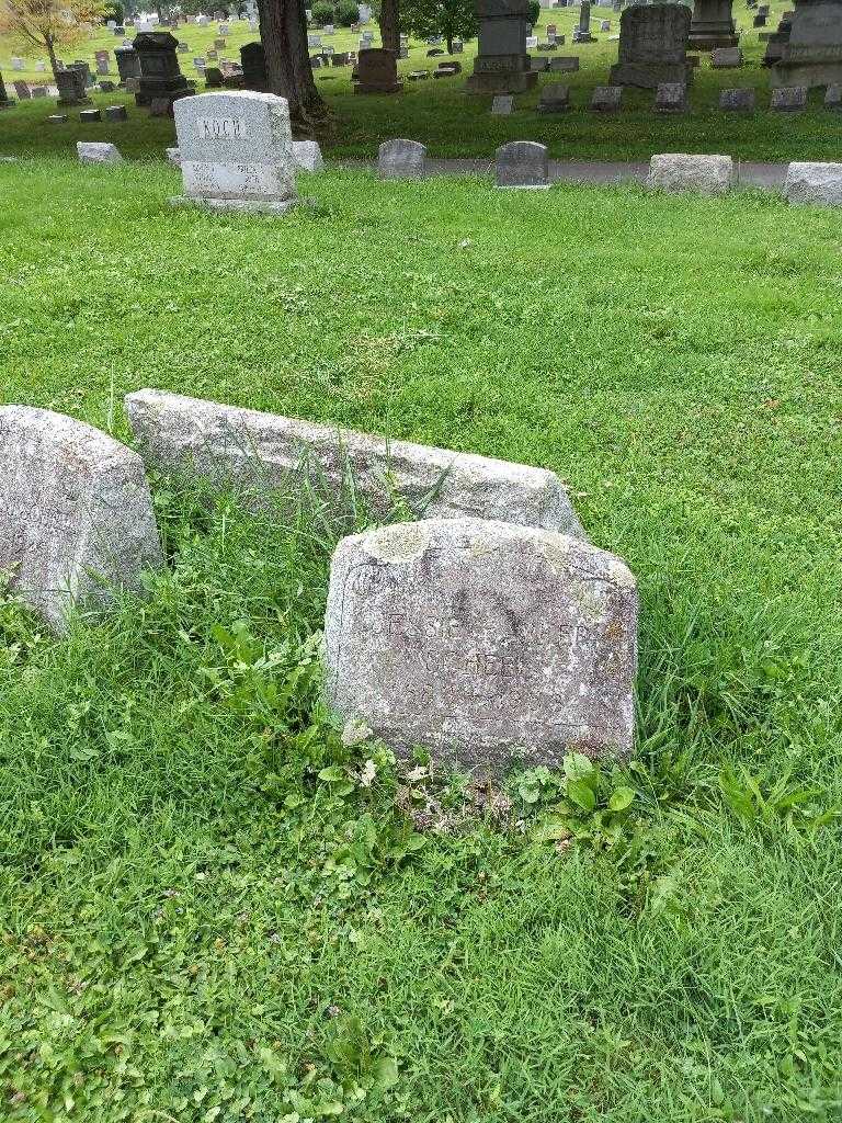 Jessie Barker Scheel's grave. Photo 1