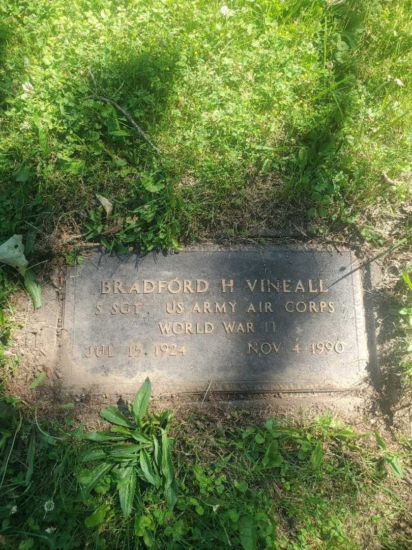 Bradford H. Vineall's grave. Photo 3