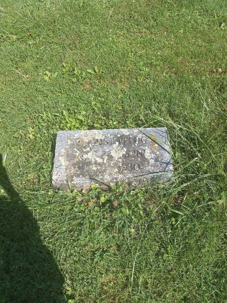 August Pflug's grave. Photo 1