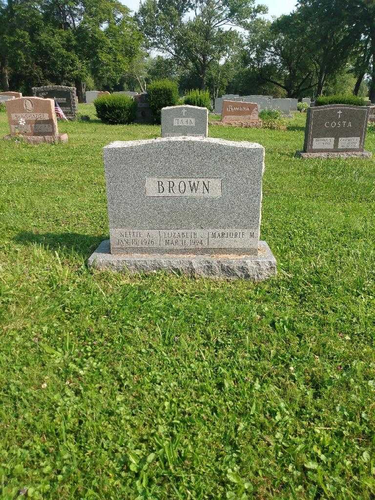 Nettie A. Brown's grave. Photo 2