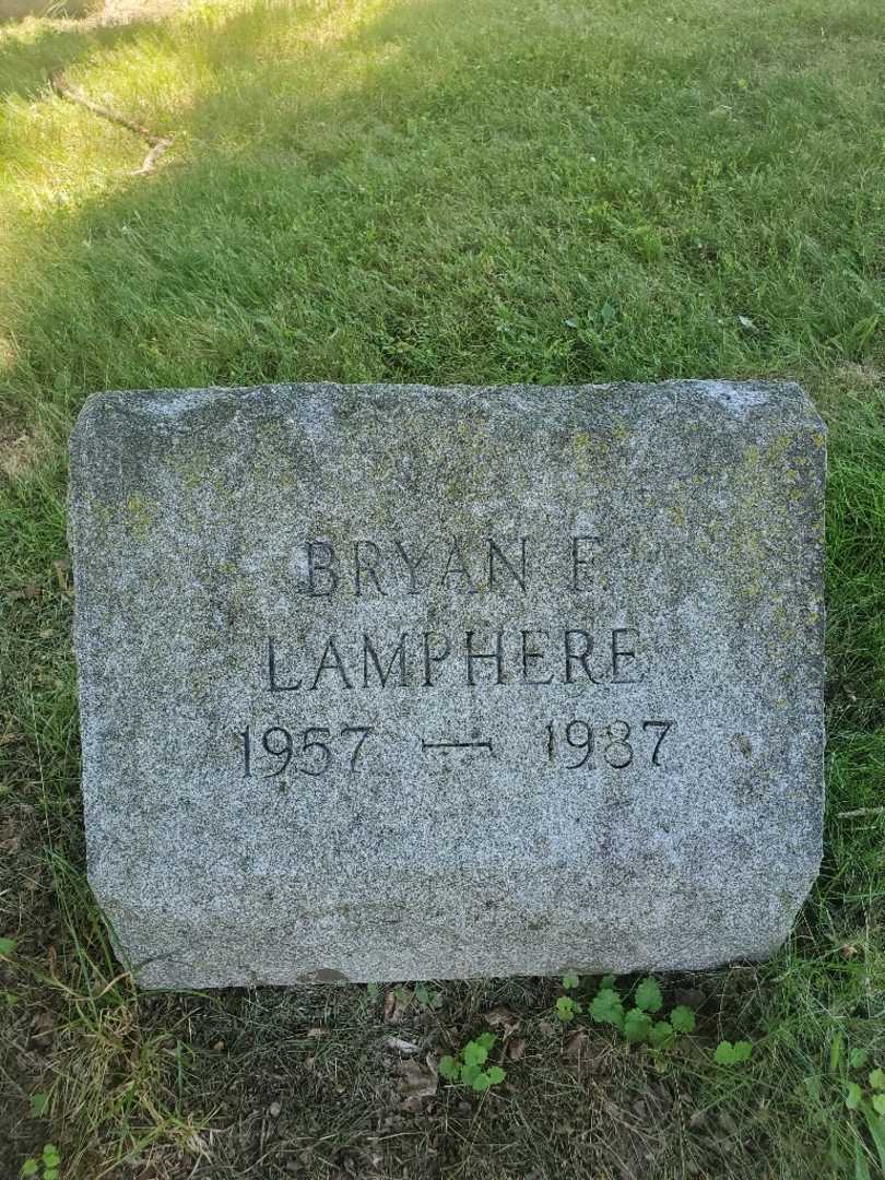 Bryan F. Lamphere's grave. Photo 3