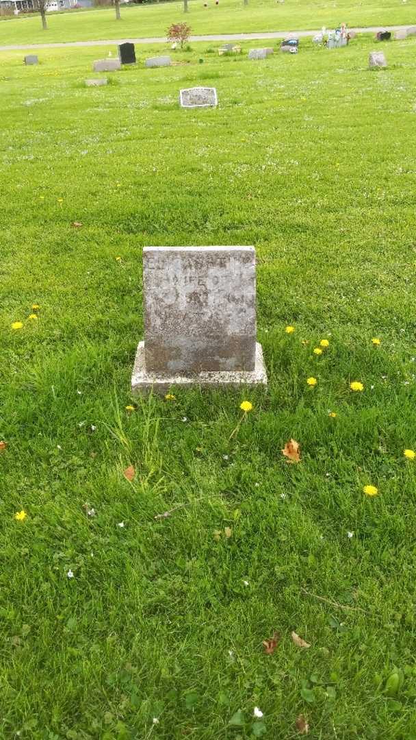 Elizabeth A. Cortright's grave. Photo 2