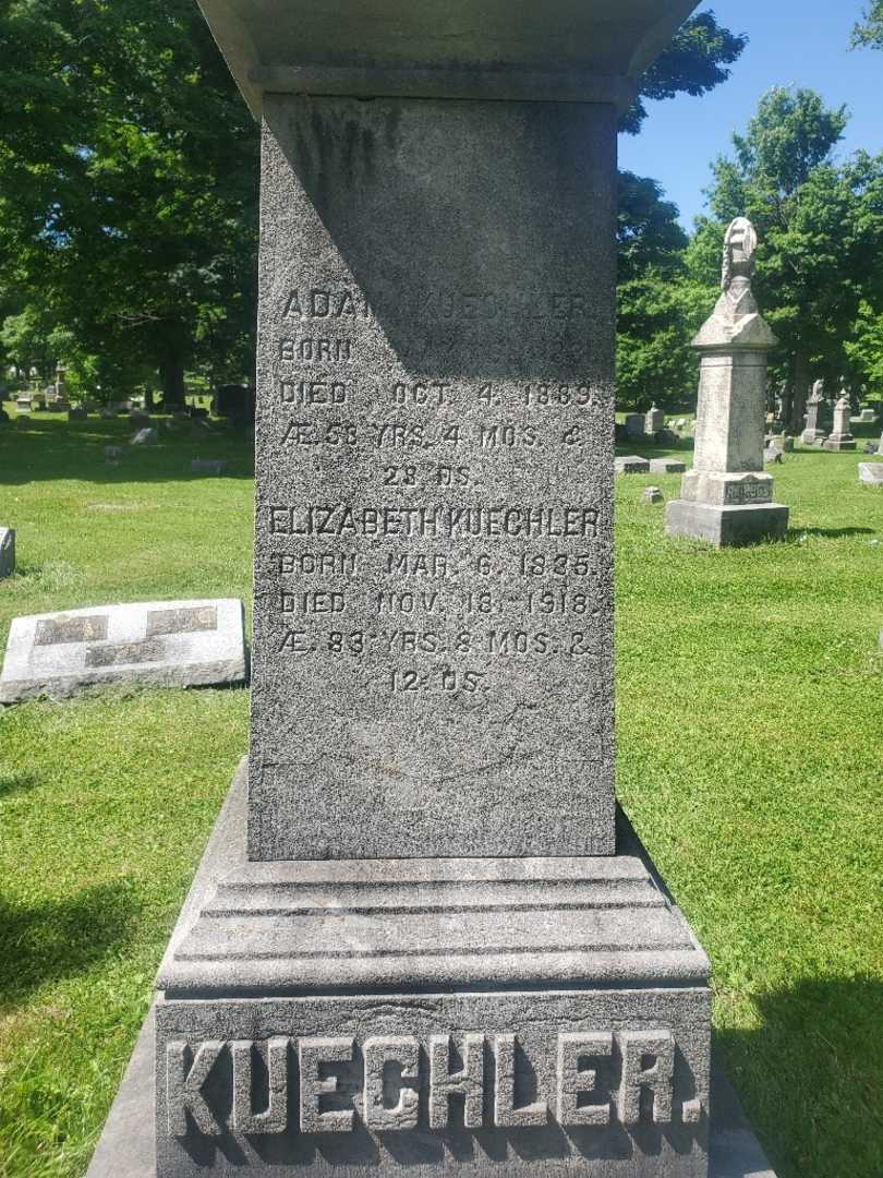 Elizabeth Kuechler's grave. Photo 1