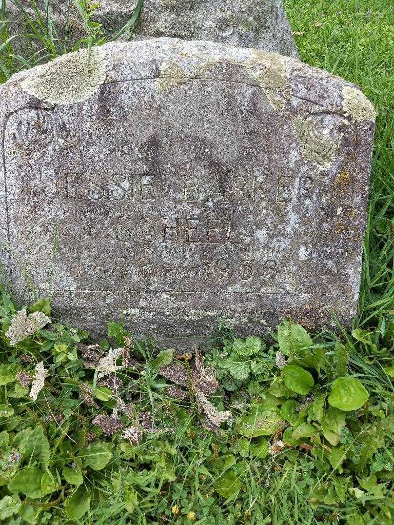 Jessie Barker Scheel's grave. Photo 2