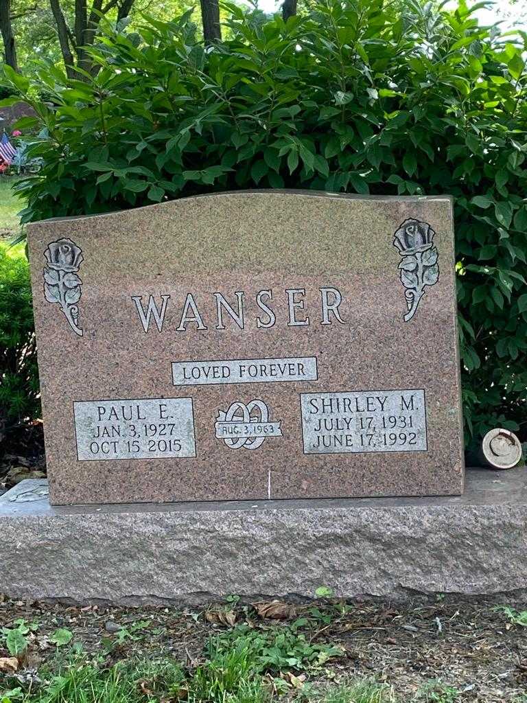 Paul E. Wanser's grave. Photo 3