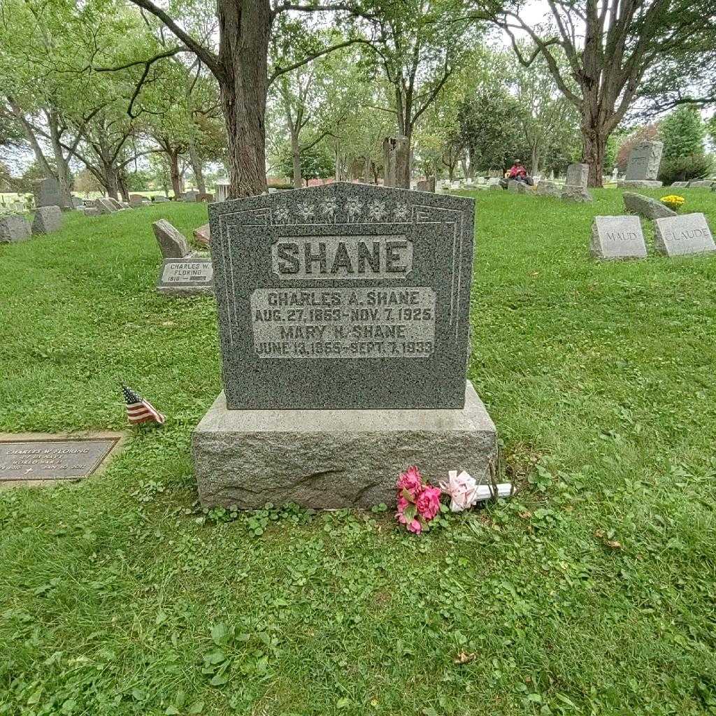 Charles A. Shane's grave. Photo 3