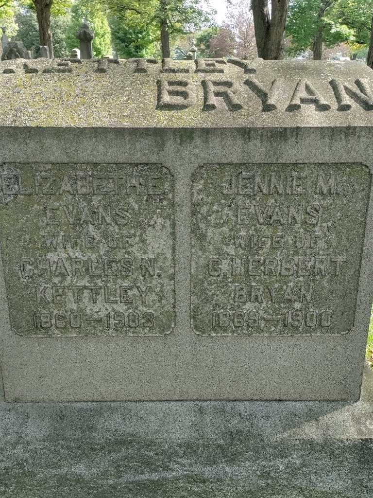 Jennie M. Evans Bryan's grave. Photo 3
