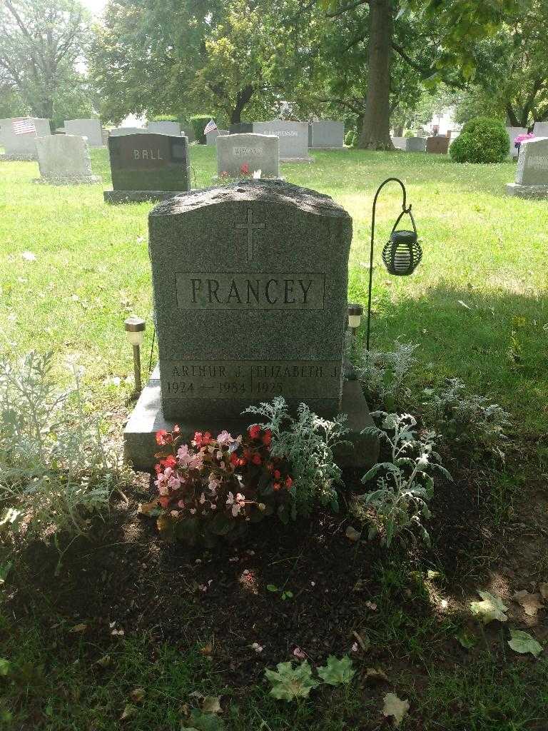 Elizabeth J. Francey's grave. Photo 2