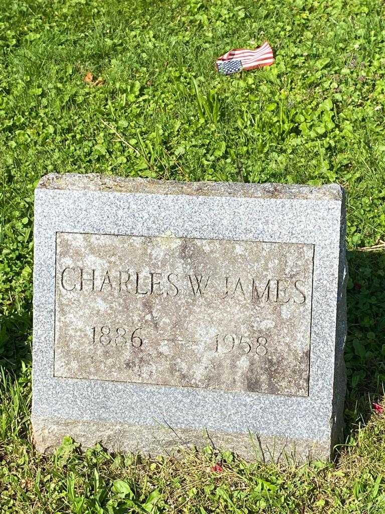 Charles W. James's grave. Photo 3