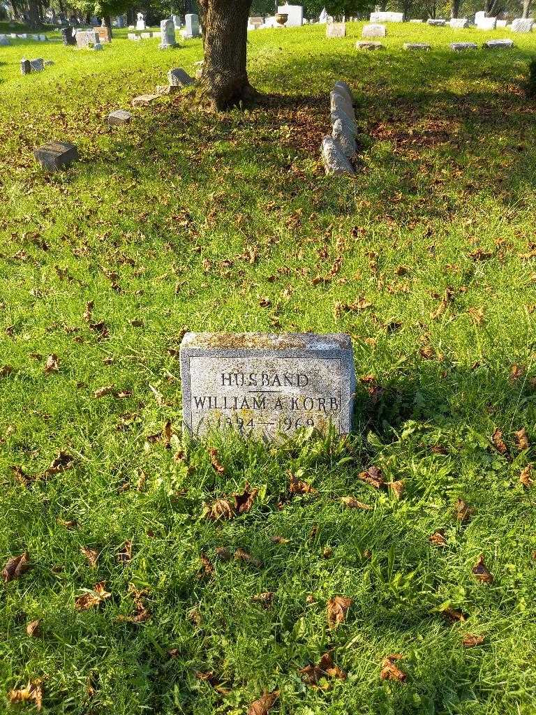 William A. Korb's grave. Photo 1