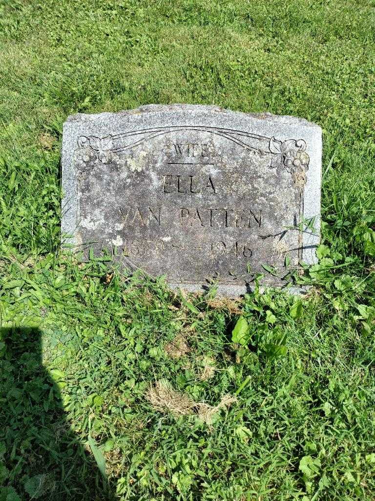 Ella Van Patten's grave. Photo 2