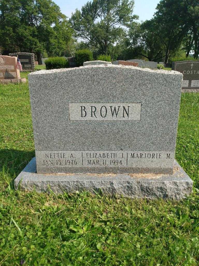 Nettie A. Brown's grave. Photo 3
