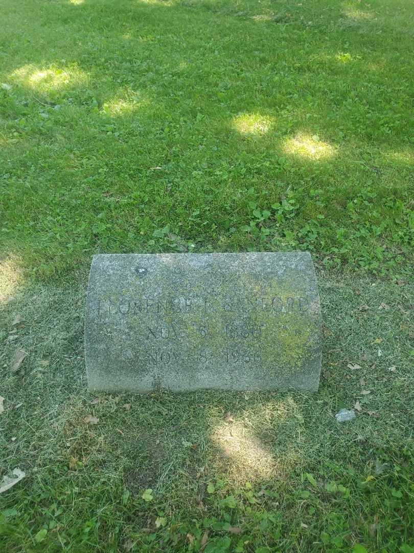 Florence Listman Sanford's grave. Photo 2