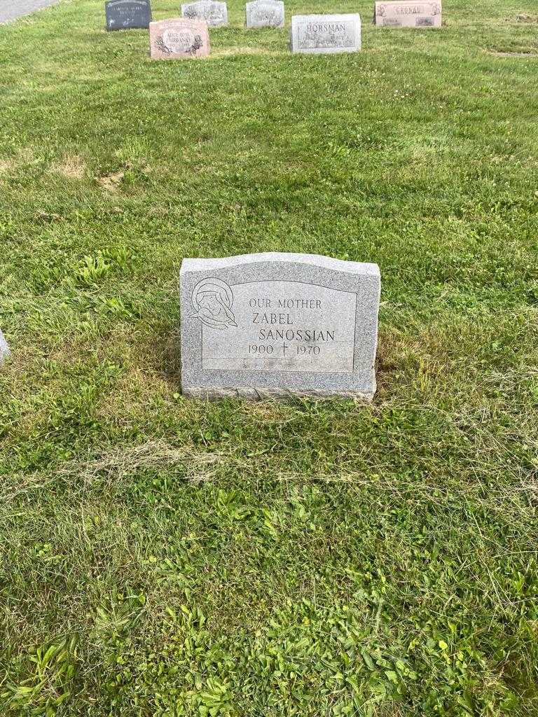 Zabel Sanossian's grave. Photo 2