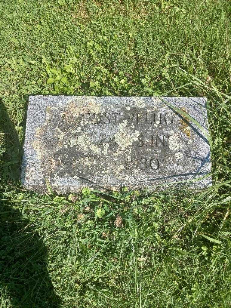 August Pflug's grave. Photo 3
