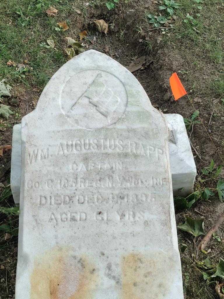 William Augustus Rapp's grave. Photo 3