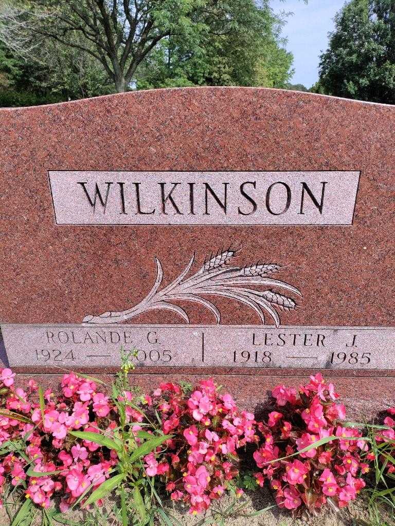 Lester J. Wilkinson's grave. Photo 3