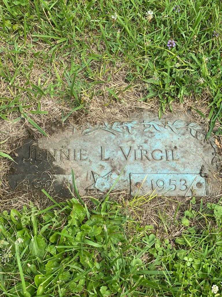 Jennie Louise Virgil's grave. Photo 1