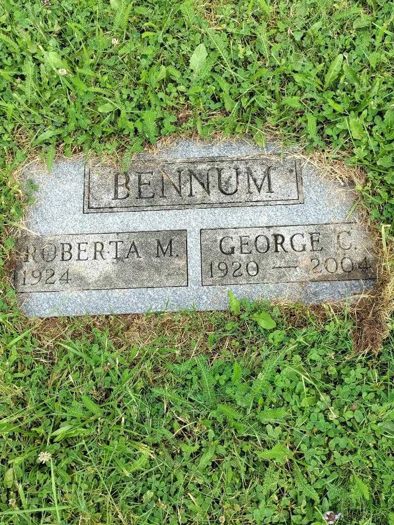 George C. Bennum's grave. Photo 1