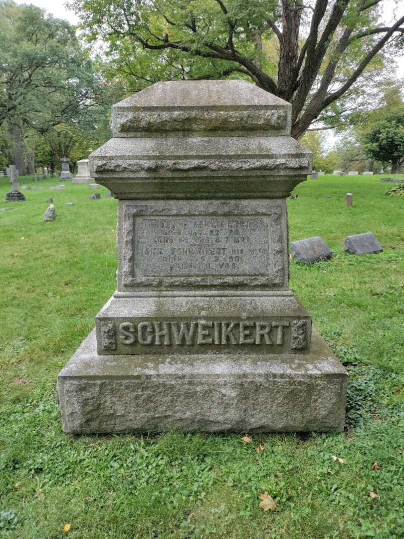 John F. Schweikert's grave. Photo 2