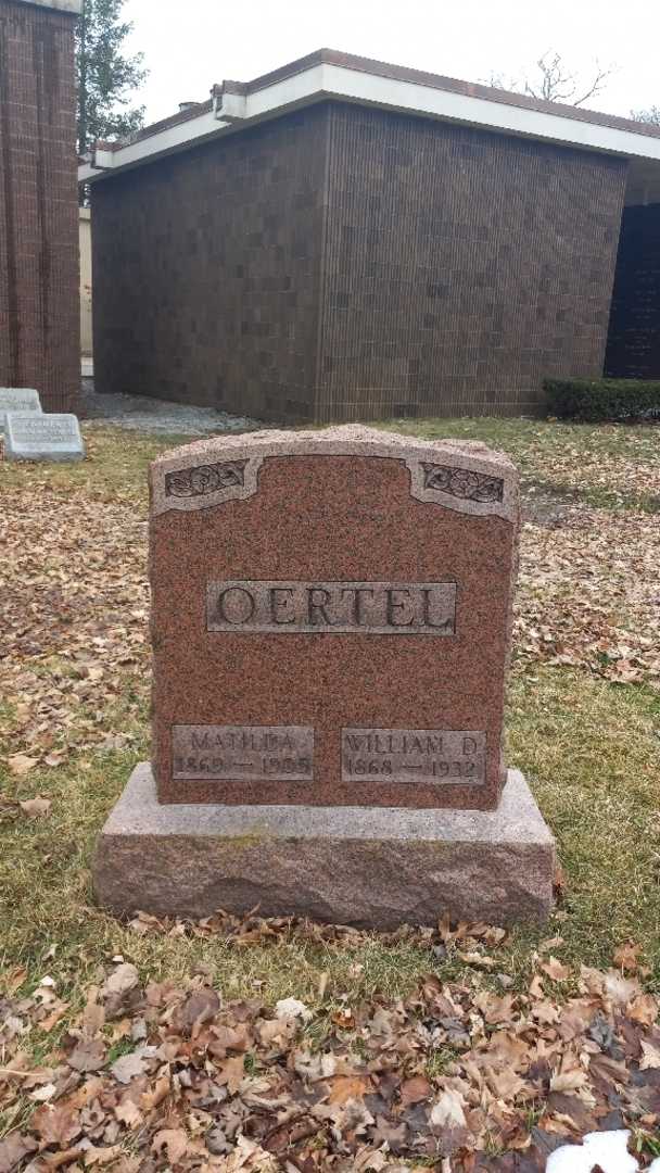 Matilda A. Oertel's grave. Photo 3