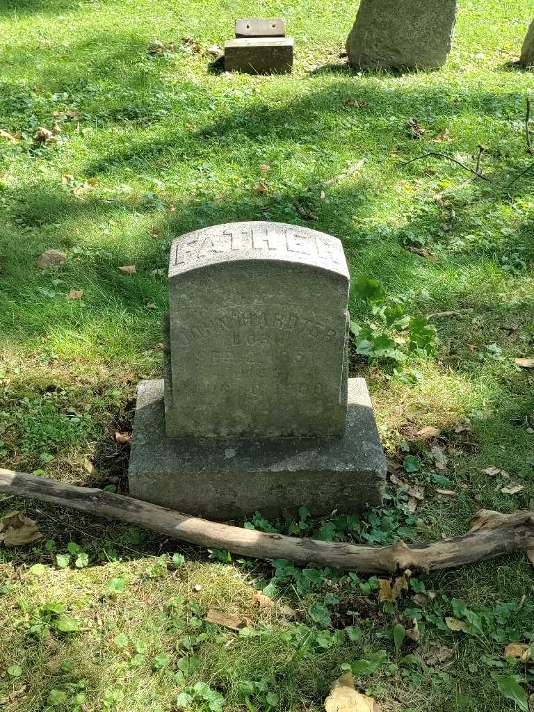 John Hardter's grave. Photo 2