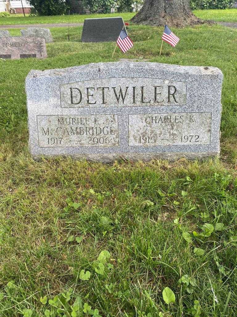 Charles K. Detwiler's grave. Photo 3