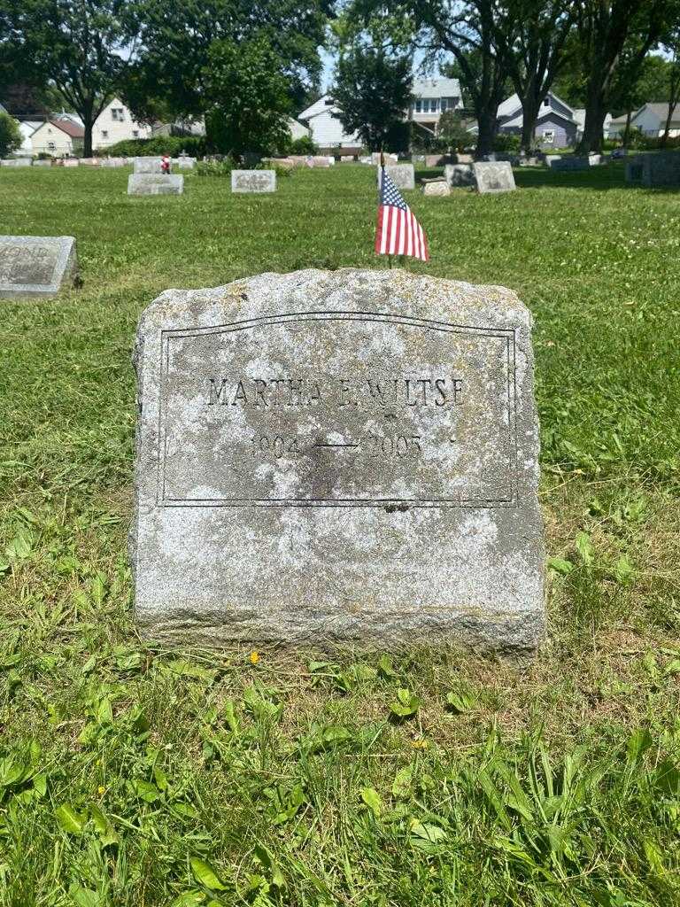 Martha E. Wiltse's grave. Photo 3