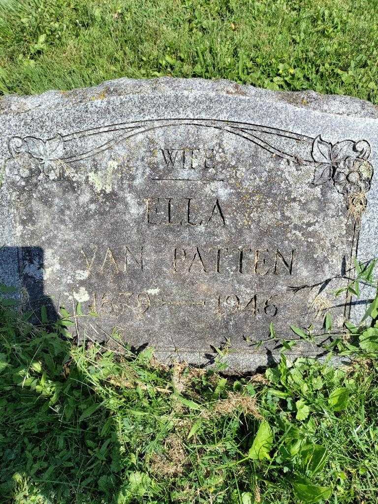 Ella Van Patten's grave. Photo 3