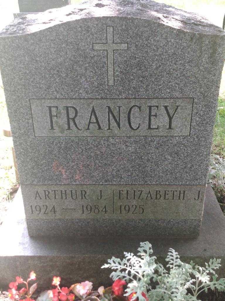 Elizabeth J. Francey's grave. Photo 1