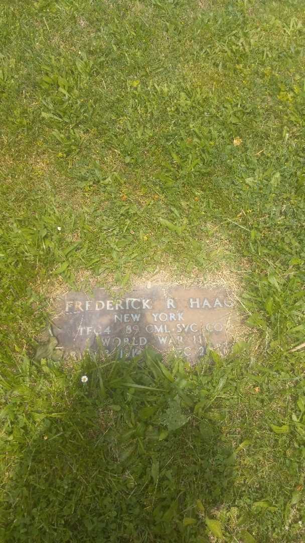 Frederick R. Haag's grave. Photo 3