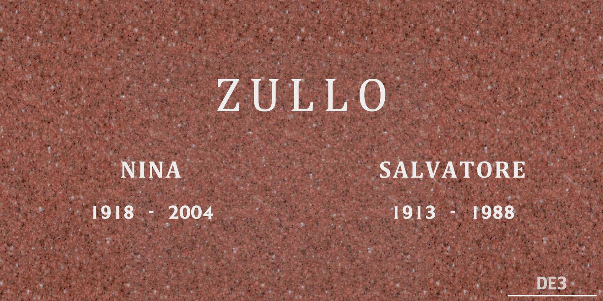 Nina Zullo's grave